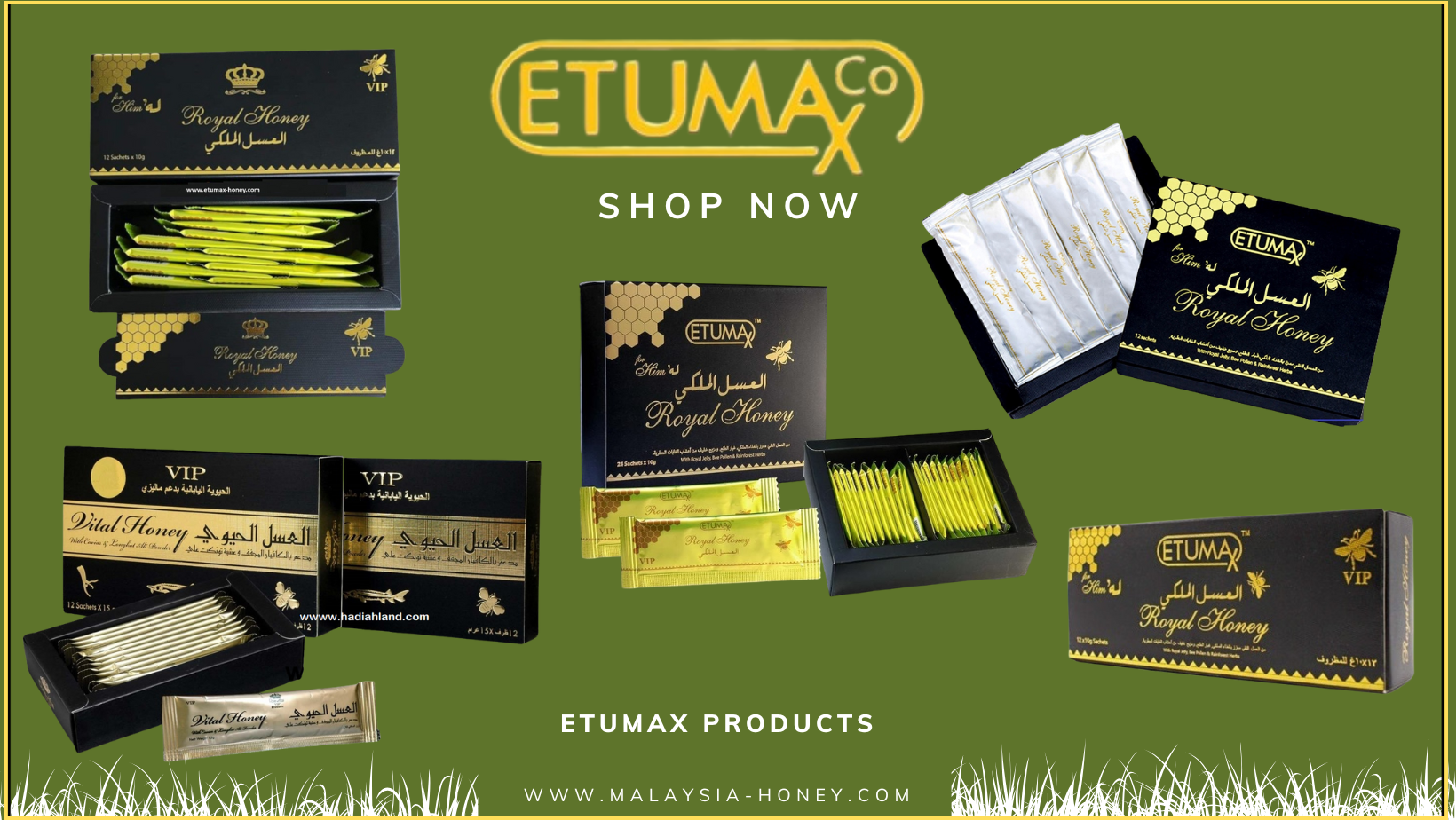 Etumax Royal Honey Product Collection | Malaysian Honey Products